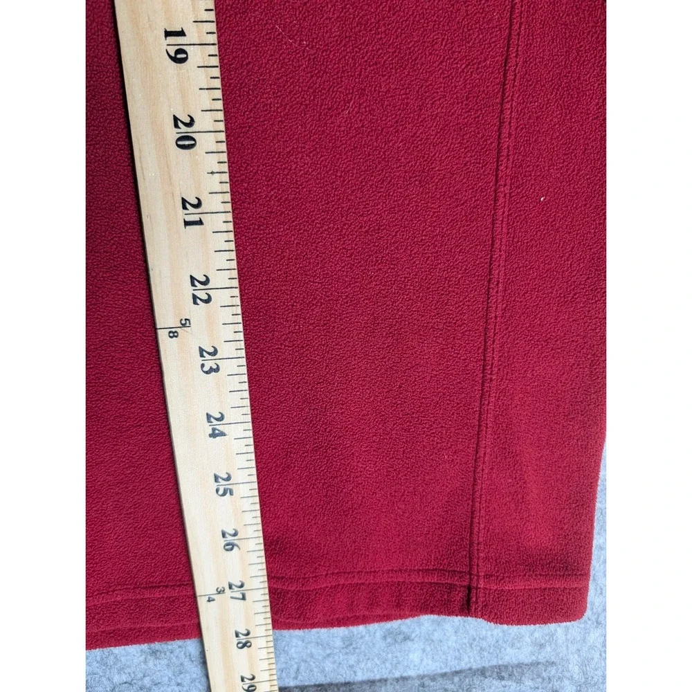 The North Face Mens Red Black Fleece Pullover 1/4 Zip Sweater Large L‎